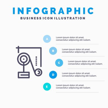 Deney, Fizik, Eğitim, Deney Fiziği Mavi Infograp