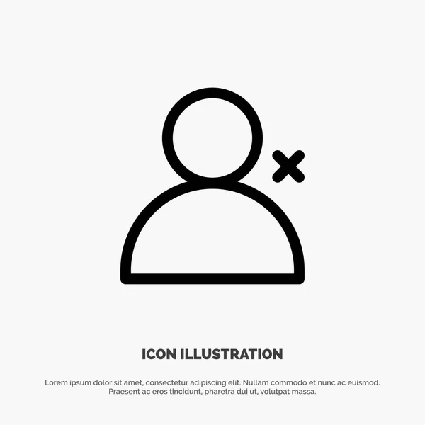 Odkryj ludzi, Twitter, Sets Line Icon Vector — Wektor stockowy