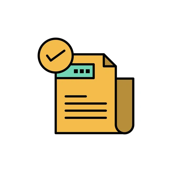 Check, checkliste, feature, featured, features, flat color icon — Stockvektor