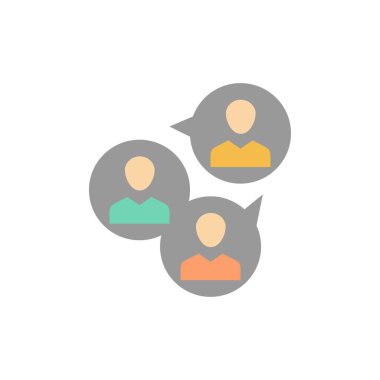 Odak Grubu, İş, Odak, Grup, Modern Düz Renk Simgesi. Ve