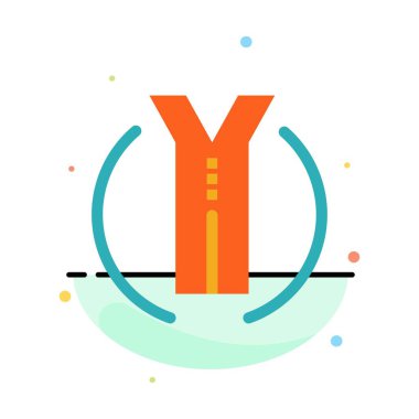 Yol, Gezi, İki Yönlü, Konum Soyut Düz Renk Simgesi Şablonu