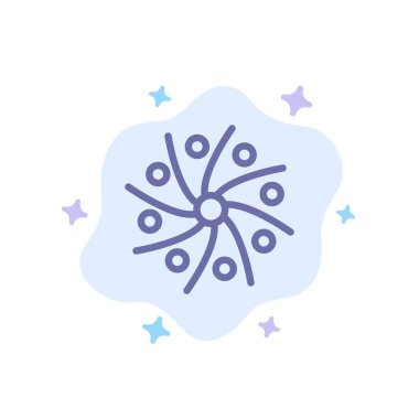 Astronomi, Galaksi, Gezegen, Uzay, Evren Mavi Simge Soyut