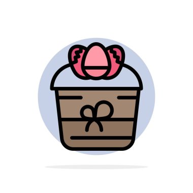 Hediye, Dekorasyon, Paskalya, Çiçek, Bitki Soyut Daire Backgrou