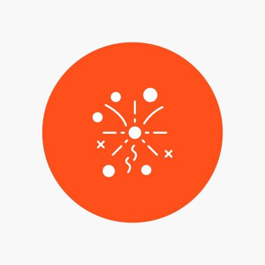 Havai fişek, Işık, Kutlama beyaz glyph simgesi