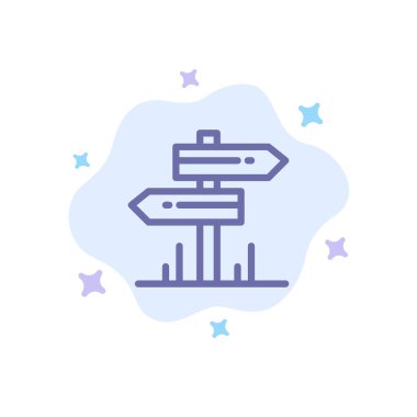 Yön, otel, Motel, oda mavi simge soyut bulut Backgr