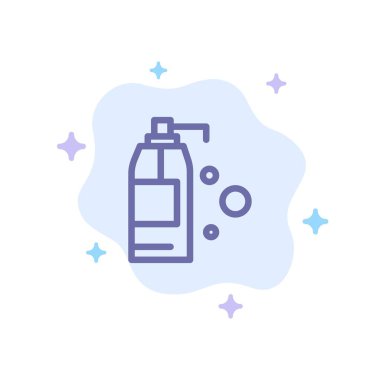 Soyut Bulut Backgro'da Temizlik, Deterjan, Ürün Mavisi Simgesi