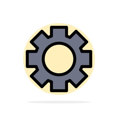 Dişli, Ayar, Tekerlek Soyut Daire Arka Plan Düz renk Simgesi