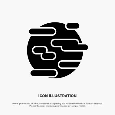 Çevre, Yardım, Kirlilik, Duman, Dünya katı Glyph Icon vect