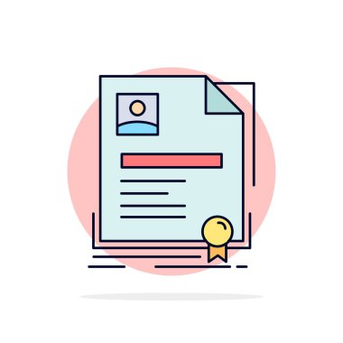 Sözleşme, rozet, İş, anlaşma, sertifika Düz Renk Ico