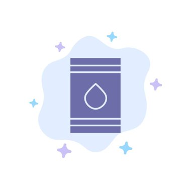 Namlu, Petrol, Yakıt, yanıcı, Soyut Bulut Bac Eko Mavi Simge