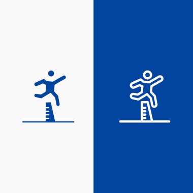 Atlet, Atlama, Koşucu, Koşu, Steeplechase Line ve Glyph S