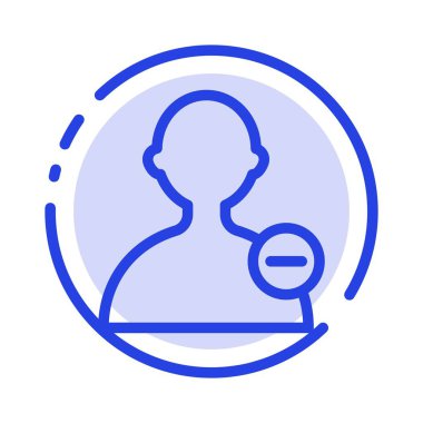 Temel, Arayüz, Kullanıcı Mavi Noktalı Çizgi Simgesi