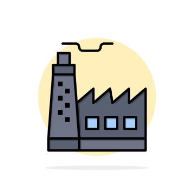 İnşaat, Fabrika, İnşaat, Endüstri Soyut Daire Backgr