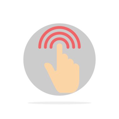 Parmak, Jestler, El, Arayüz, Soyut Daire Backgroun dokunun