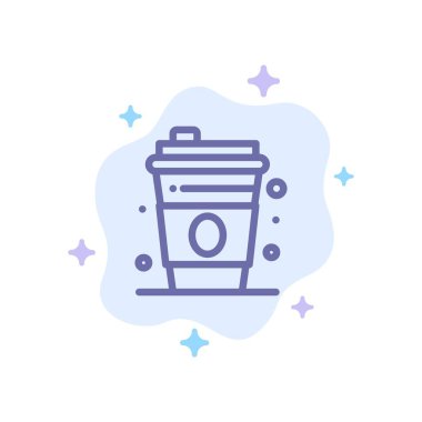 Cam, İçecek, Soyut Bulut Arka Plan Üzerinde Kanada Mavi Simge