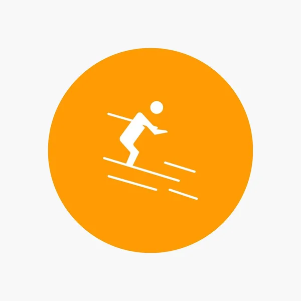 Activity, Ski, Skiing, Sportsman — Stock Vector