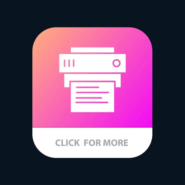 Imprimante, Impression, Impression, Éducation Conception d'icônes d'applications mobiles — Image vectorielle