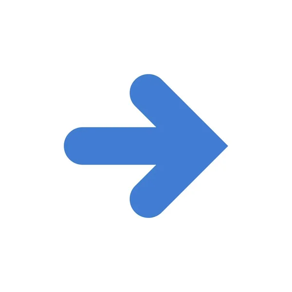 Arrow, Forward, Arrows, Right Flat Color Icon. Векторная иконка — стоковый вектор