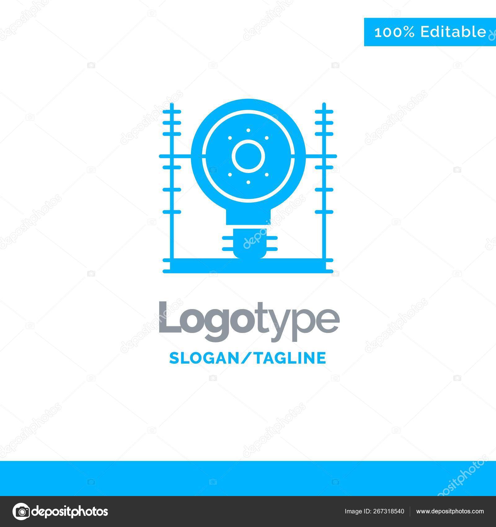 Define, Energy, Engineering, Generation, Power Blue Solid Logo T Stock