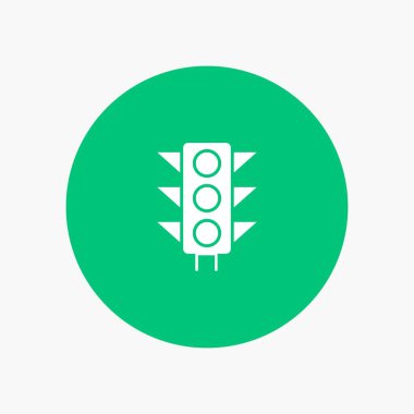 Trafik, İmza, Işık, Yol beyaz simgesi