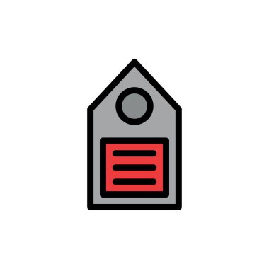 Eko, Ekoloji, Çevre, Etiket, Etiket Düz Renk Simgesi. Vektör i