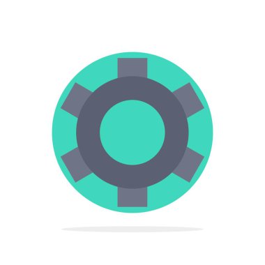 Temel, Dişli, Ayar, Ui Abstract Circle Arka Plan Düz renk I