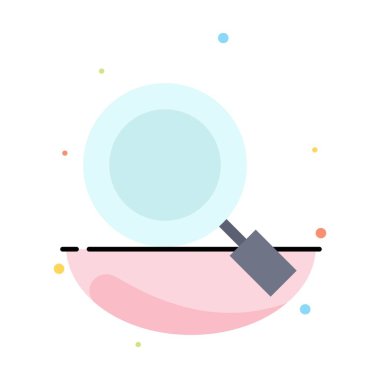 Genel, Büyüteç, Büyüteç, Arama Soyut Düz Renk Simgesi Tem