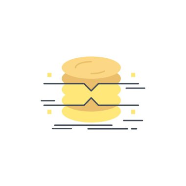 veritabanı, veri, mimari, bilgi grafikleri, izleme Flat Colo