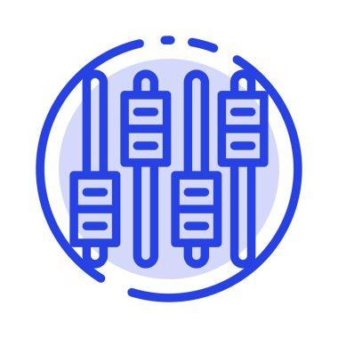 Ekolayzır, Ses, Ses, Ses Mavi Noktalı Çizgi Simgesi