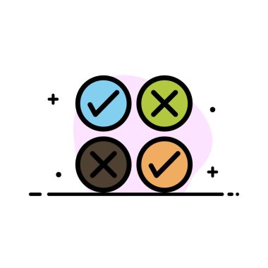 Yaratıcı, Çapraz, Tasarım, Kene İş Düz Çizgi Dolu Simge Ve