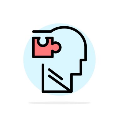 İnsan, Mantıksal, Zihin, Bulmaca, Çözüm Soyut Daire Backgroun