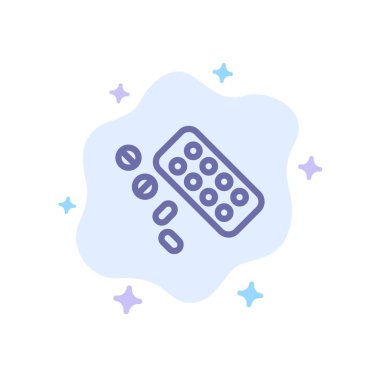 Tıp, Hap, Tablet, Soyut Bulut Ba Tedavi Mavi Simge