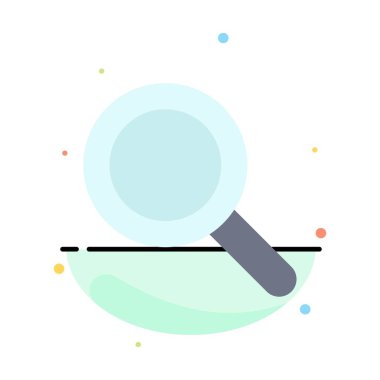 Cam, bak, Büyüteç, arama soyut düz renk simge templat