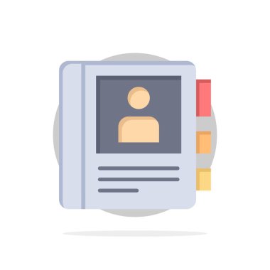 Telefon, Kitap, Günlük, Bilgi Soyut Daire Arka Plan Düz renk I