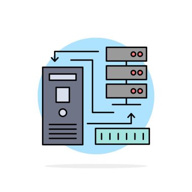 Kombinasyon, veri, veritabanı, elektronik, bilgi Düz Renk 