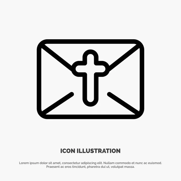 Massage, Mail, Holiday, Easter Line Icon Vector
