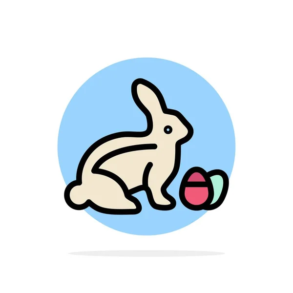 兔子, 复活节, 婴儿, 自然抽象圆背景平科尔 — 图库矢量图片