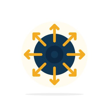 Hedef, Nokta, Elde, Başarı Soyut Daire Arka Plan Düz 