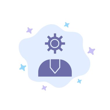 Çağrı, Müşteri, Yardım, Servis, Destek Mavi Simge Soyut Clo