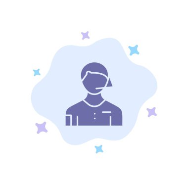 Hakem, Futbol, Yargıç, Linesman, Abstrac Hakem Mavi Simge