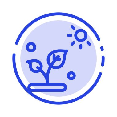 Biyoloji, Bitki, Bilim, Güneş Mavisi Noktalı Çizgi Simgesi