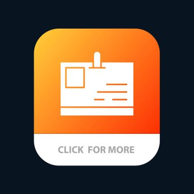 Kart, kimlik kartı, kimlik, mobil uygulama butonunu geç. Android ve Ios