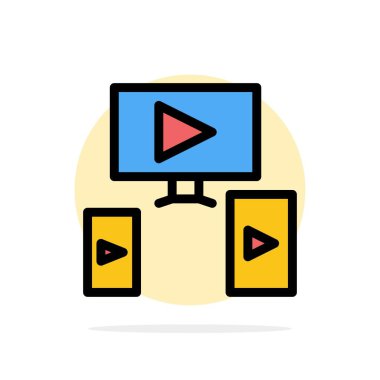 Bilgisayar, Video, Tasarım Soyut Daire Arka Plan Düz renk Ic
