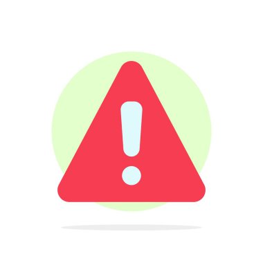 Uyarı, Tehlike, Uyarı, İşaret Soyut Daire Arka Plan Düz col