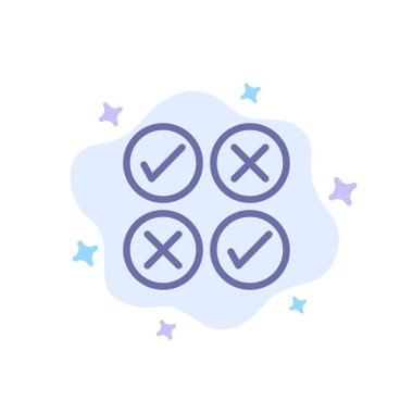 Soyut bulut Backgr yaratıcı, Cross, tasarım, kene mavi simgesi