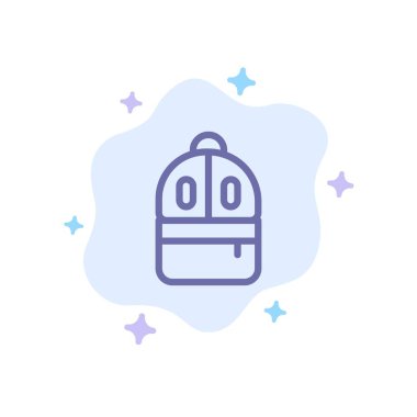 Çanta, Sırt çantası, Çalışma, Soyut Bulut Backgroun Mavi Simge Oku