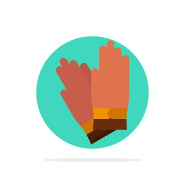 Eldiven, İnşaat, İnşaat, Onarım Soyut Daire Backgroun