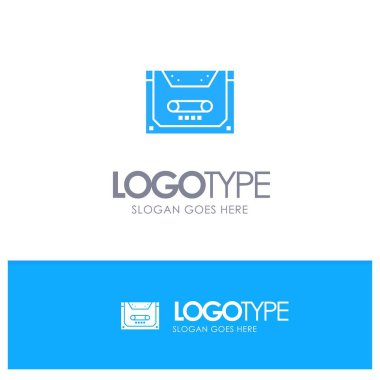 Analog, Ses, Kaset, Kompakt, Plac ile Güverte Mavi Katı Logo