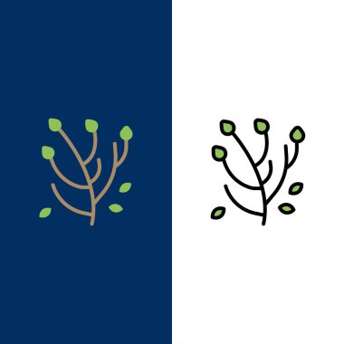 Anemon, Anemone çiçek, çiçek, bahar çiçek simgeler. Düz ve 