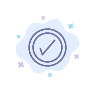 Onayla, Arayüz, Soyut Bulut Arka Planında Kullanıcı Mavisi Simgesi